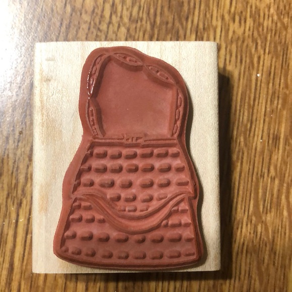 Tailored Handbag Rubber Stamp - Picture 4 of 4